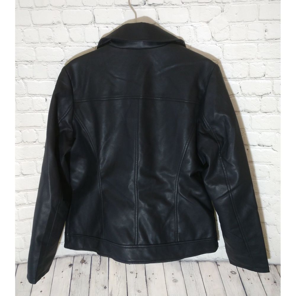 a.n.a Faux black leather jacket, M - Picture 5 of 7